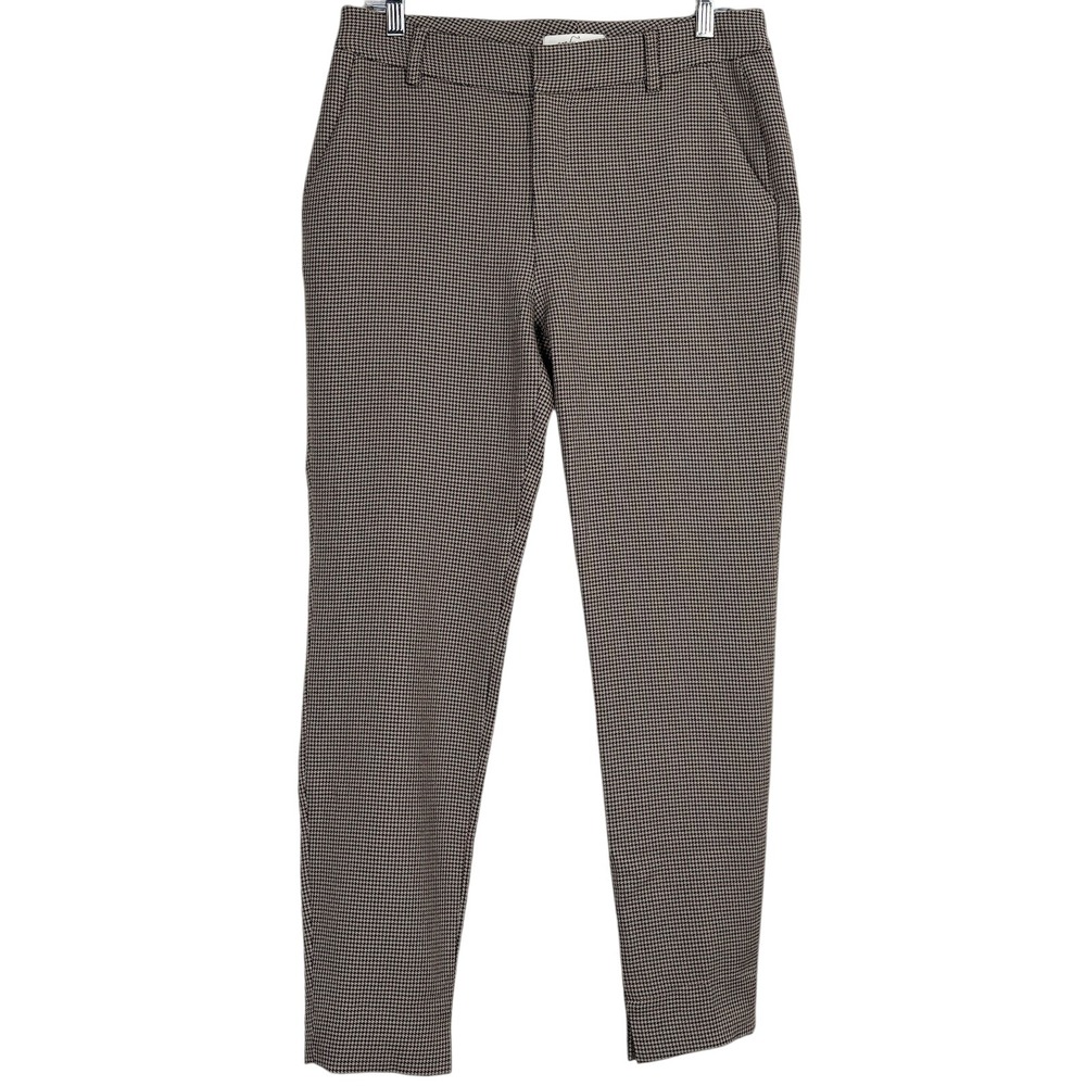Carly Jean Los Angeles Houndstooth Pants Women's Size Medium Ankle Career Casual